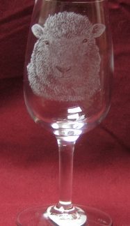 verre à vin blanc DOC tête mouton