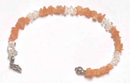 bracelet en pierre de soleil et cristal de roche