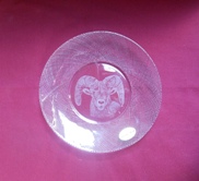 assiette rabanne tête mouflon