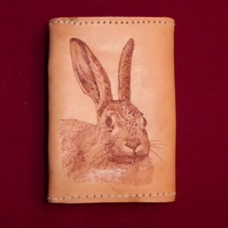 porte-monnaie à 2 poches tête lapin