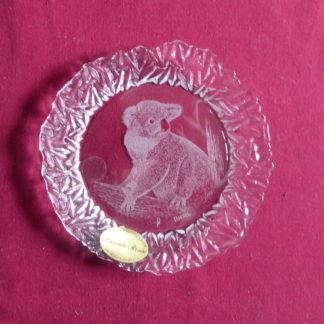 sous-bouteille en cristal koala