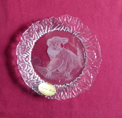 sous-bouteille en cristal koala