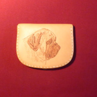 porte-monnaie tête chien mastiff