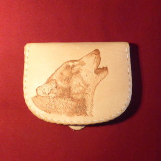 porte-monnaie tête loup