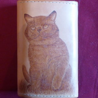 porte-monnaie 3 poches chat
