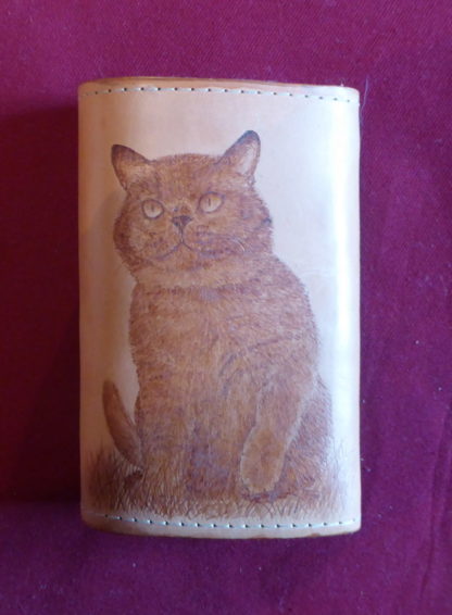 porte-monnaie 3 poches chat