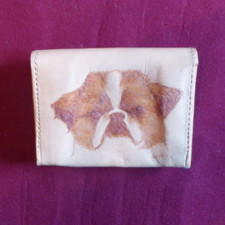 porte-monnaie tête petit chien