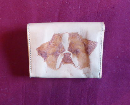 porte-monnaie tête petit chien