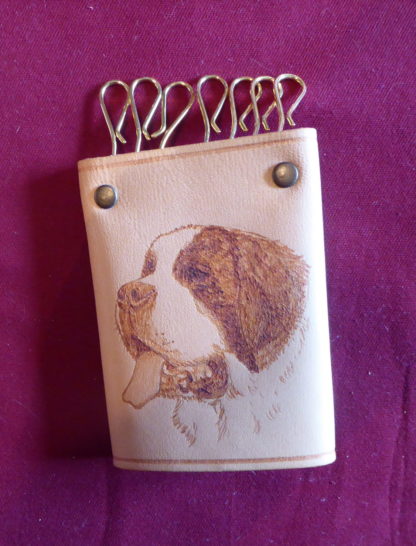 porte-clés tête Saint-Bernard