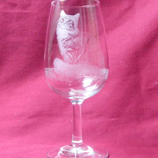 verre viticole chat