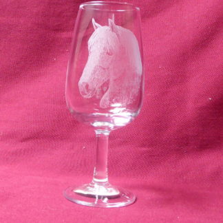 verre à vin blanc 12 cl tête cheval