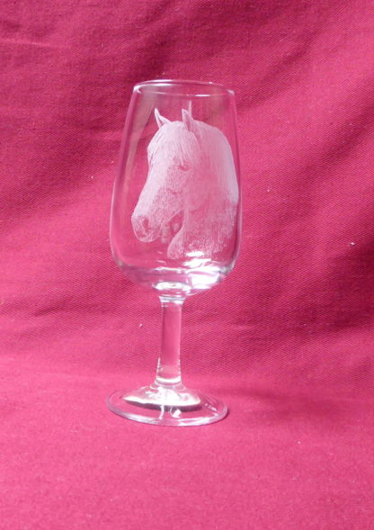 verre à vin blanc 12 cl tête cheval