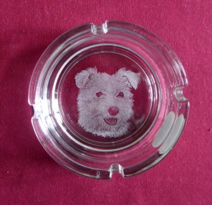 cendrier tête chien fox terrier