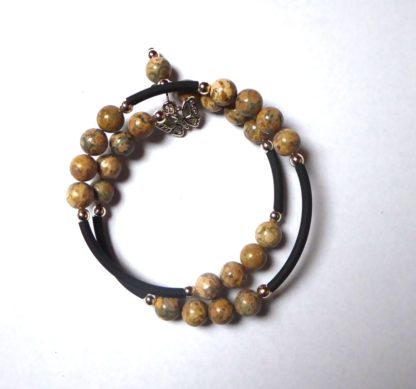 bracelet en jaspe léopard – Image 2
