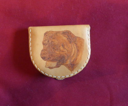 porte-monnaie tête chien mâtin de Naples