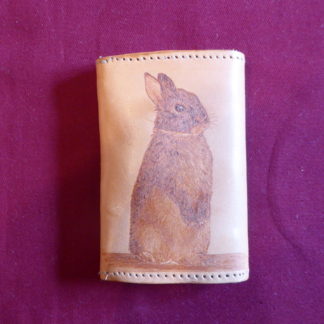 porte-monnaie 3 poches lapin debout