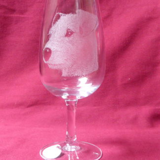 verre à vin viticole 31 cl tête chien jack Russell