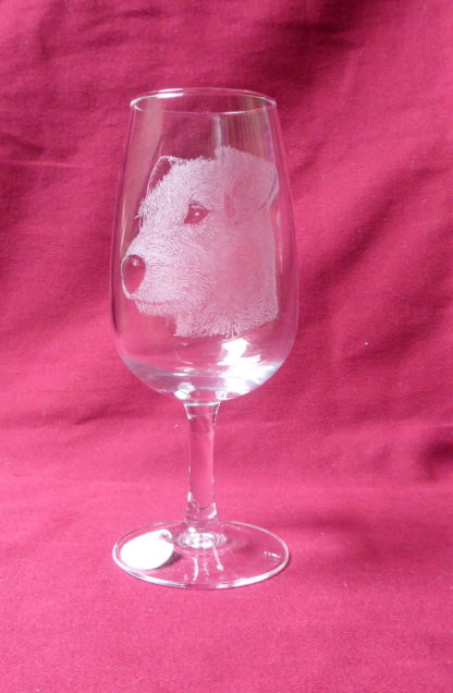 verre à vin viticole 31 cl tête chien jack Russell