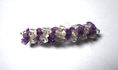 barrette améthyste et cristal de roche