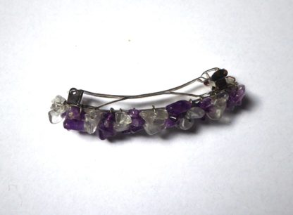 barrette améthyste et cristal de roche – Image 2