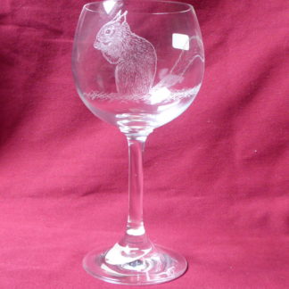 verre à beaujolais en cristal écureuil