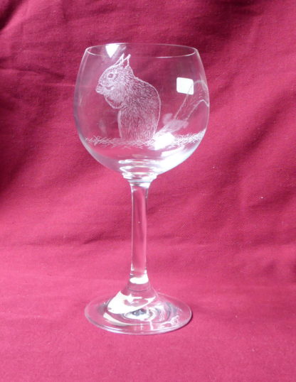 verre à beaujolais en cristal écureuil