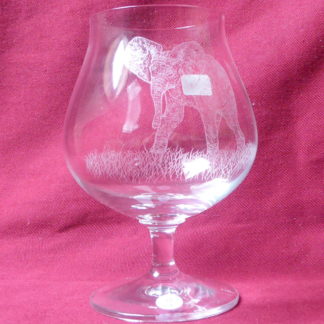 coffret verre à cognac ou brandy en cristal