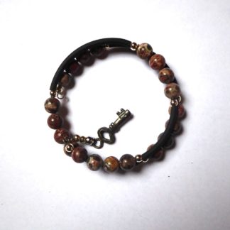 bracelet ressort en jaspe