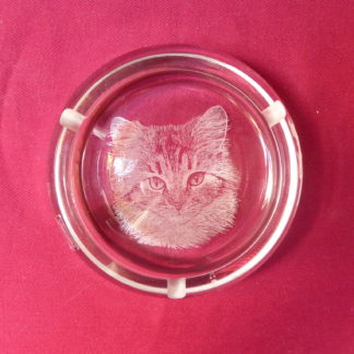 cendrier nubi tête chat à poils longs