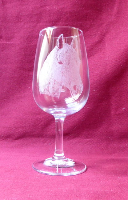 verre à vin viticole 21,5 cl tête cheval