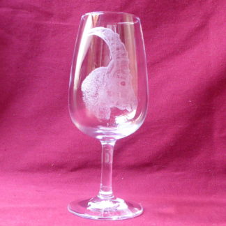 verre à vin viticole 21,5 cl tête bouquetin