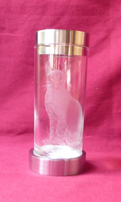 verre à eau-vase-photophore chat