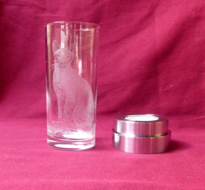 verre à eau-vase-photophore chat – Image 4