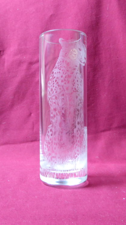 vase cylindrique guépard – Image 2