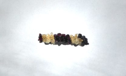 petite barrette grenat citrine